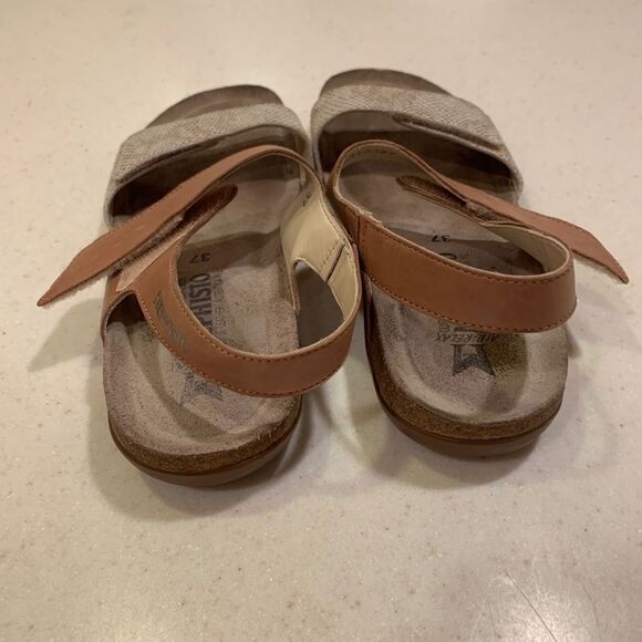 Mephisto Agave Sandal Brown Metallic Snake Skin - Picture 7 of 9